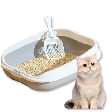 Large Semi-Enclosed Litter Box