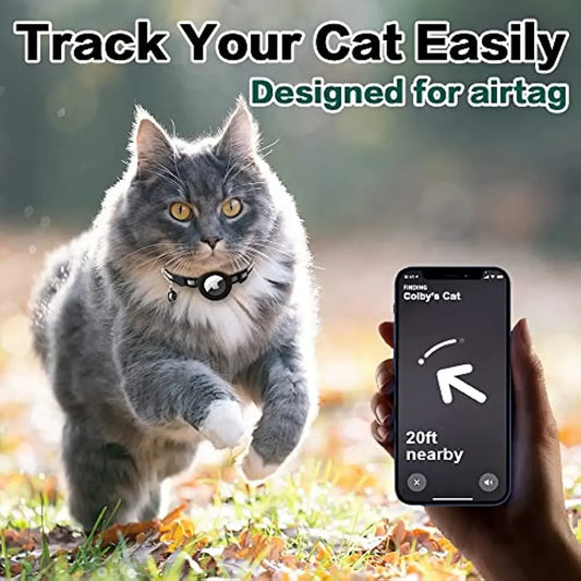 Reflective AirTag Cat Collar