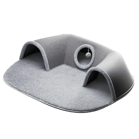Cozy Tunnel Bed & Activity Mat for Cats