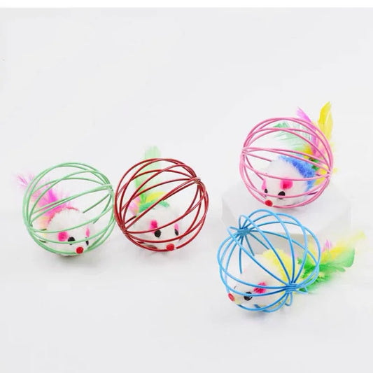 Chase & Pounce Mouse Cage Toy for Active Cats