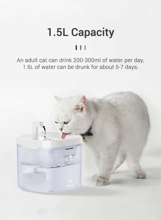 Smart Automatic Cat Water Fountain with Filter